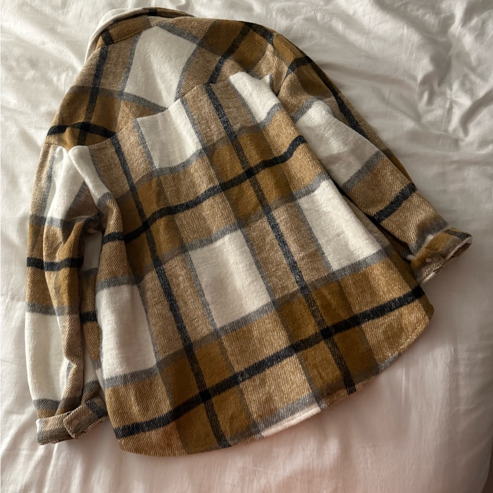 Plaid Button-Up Jacket - Picture 3 of 4